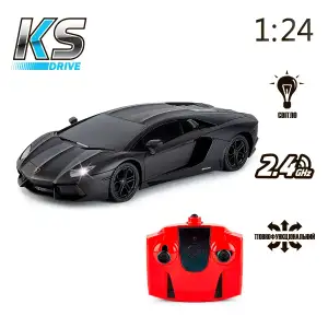 Автомобіль KS DRIVE на р/к - LAMBORGHINI AVENTADOR LP 700-4 (1:24, 2.4Ghz, чорний) (124GLBB)