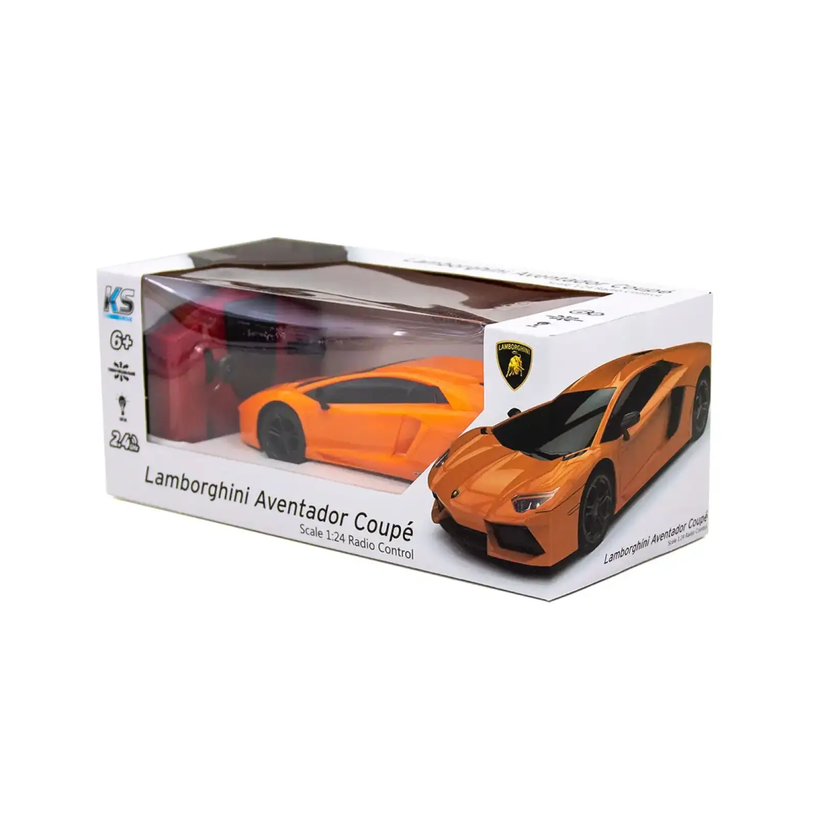Автомобіль KS DRIVE на р/к - LAMBORGHINI AVENTADOR LP 700-4 (1:24, 2.4Ghz, оранжевий) (124GLBO)