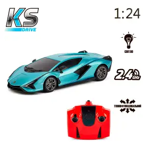 Автомобиль KS DRIVE на р/у - LAMBORGHINI SIAN (1:24, 2.4Ghz, синий) (124GLSB)
