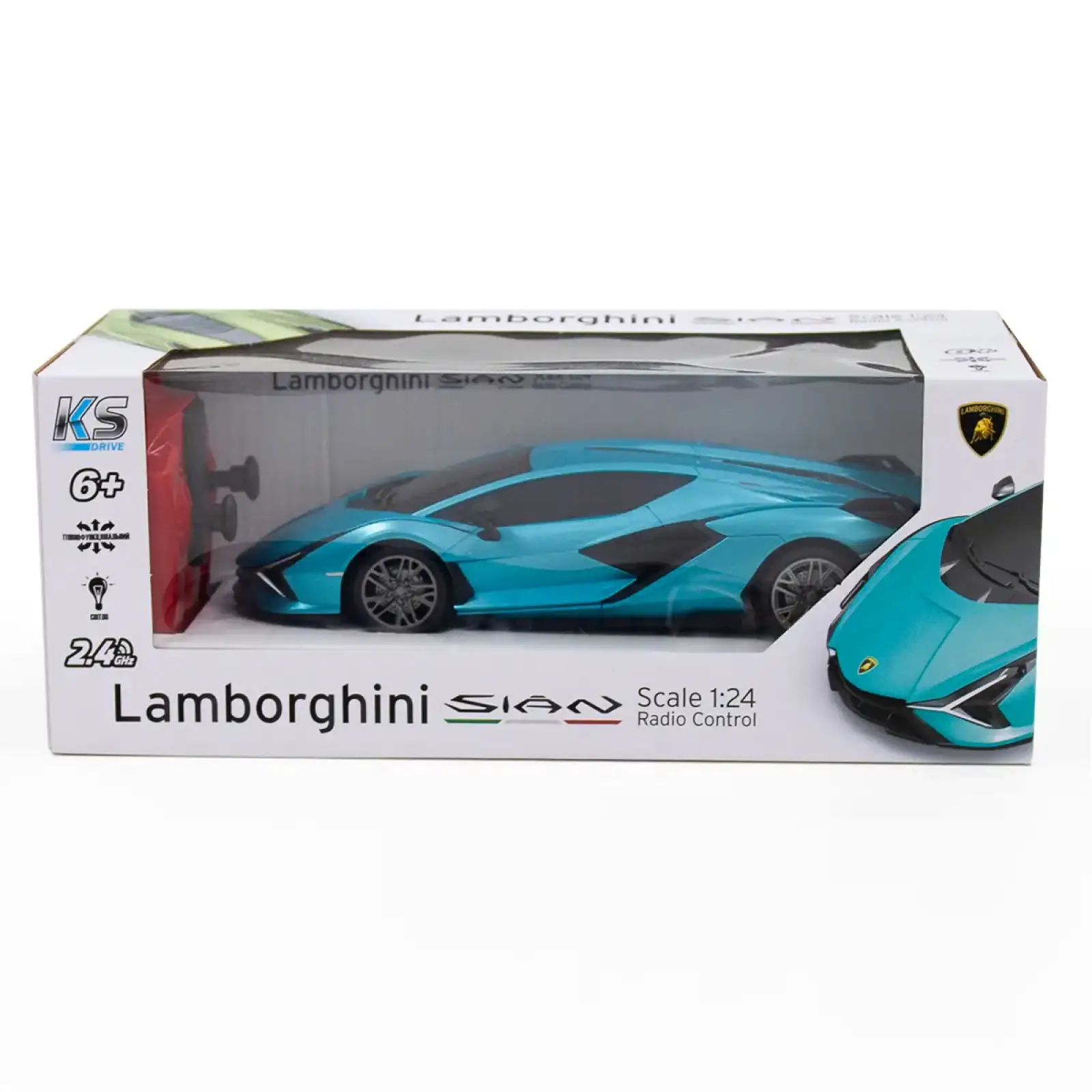 Автомобиль KS DRIVE на р/у - LAMBORGHINI SIAN (1:24, 2.4Ghz, синий) (124GLSB)