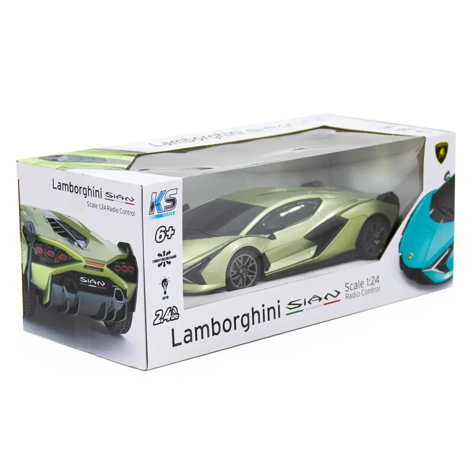 Автомобіль KS DRIVE на р/к - LAMBORGHINI SIAN (1:24, 2.4Ghz, зелений) (124GLSG)