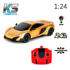 Автомобіль KS DRIVE на р/к - MCLAREN 675LT (1:24, 2.4Ghz, золотий) (124GMGL)