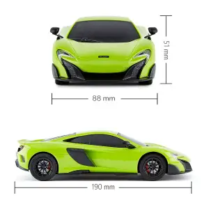 Автомобіль KS DRIVE на р/к - MCLAREN 675LT (1:24, 2.4Ghz, зелений) (124GMGR)