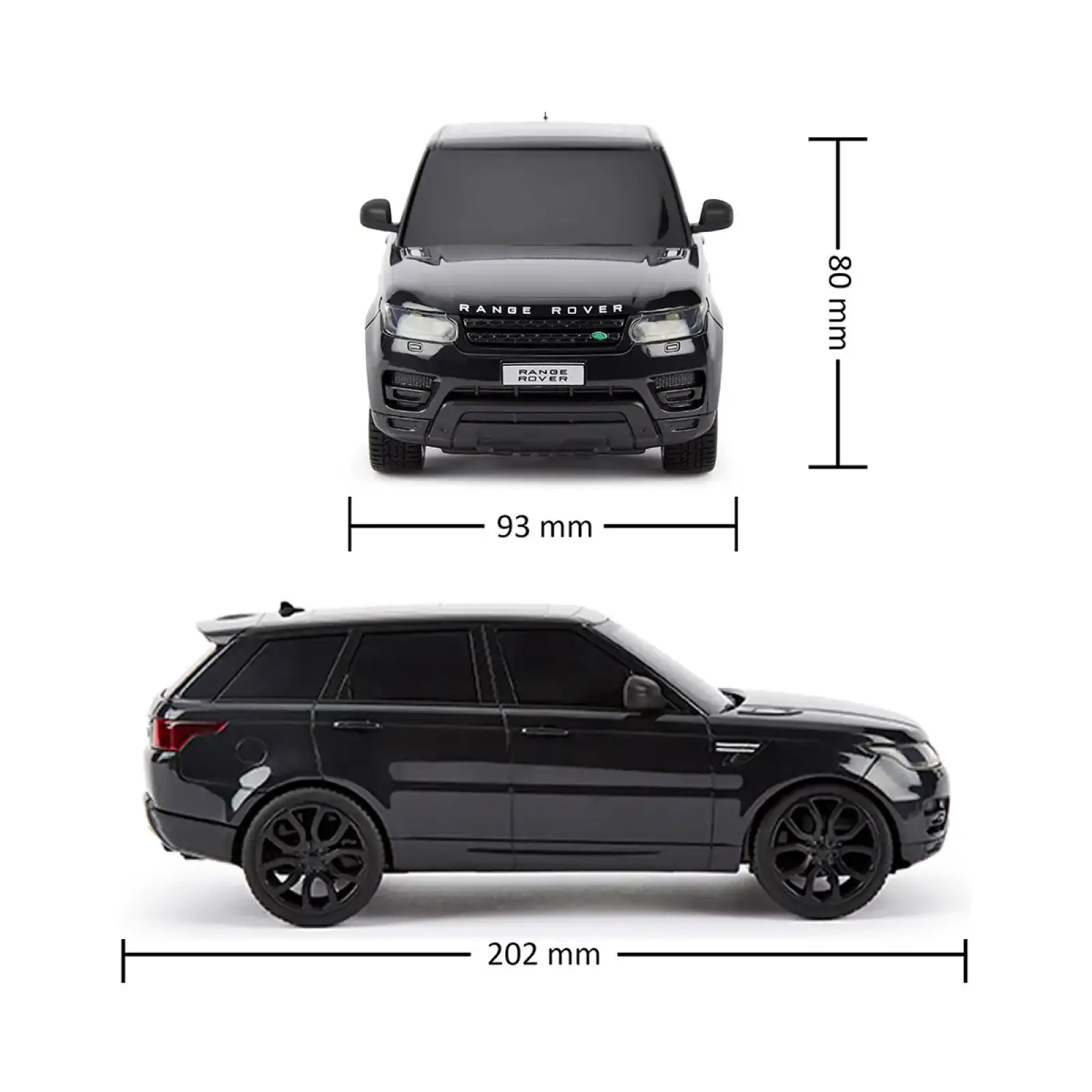 Автомобіль KS DRIVE на р/к - LAND ROVER RANGE ROVER SPORT (1:24, 2.4Ghz, чорний) (124GRRB)