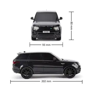 Автомобіль KS DRIVE на р/к - LAND ROVER RANGE ROVER SPORT (1:24, 2.4Ghz, чорний) (124GRRB)