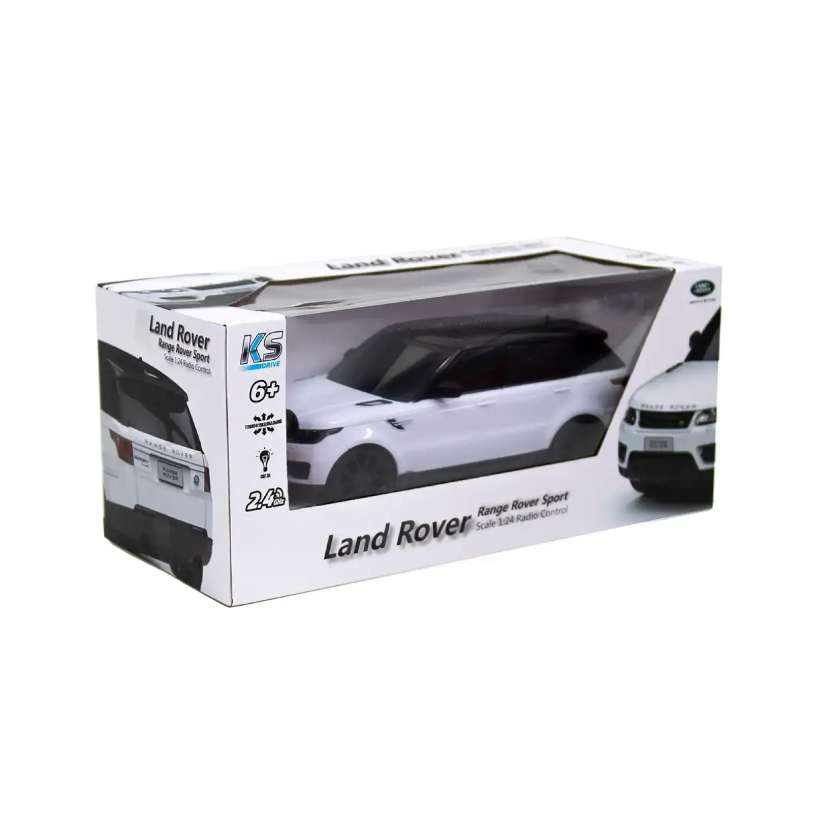 Автомобіль KS DRIVE на р/к - LAND ROVER RANGE ROVER SPORT (1:24, 2.4Ghz, білий) (124GRRW)