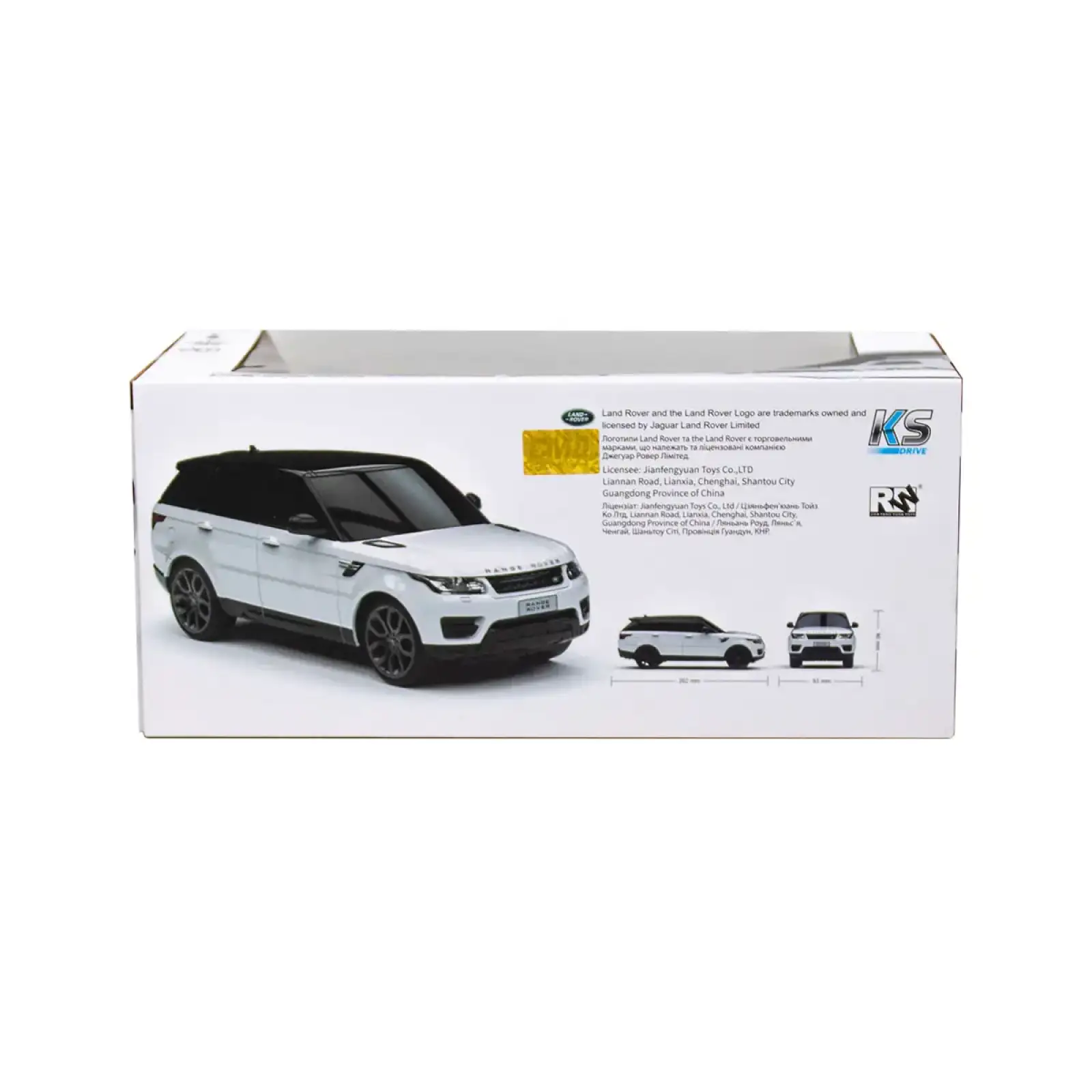 Автомобіль KS DRIVE на р/к - LAND ROVER RANGE ROVER SPORT (1:24, 2.4Ghz, білий) (124GRRW)