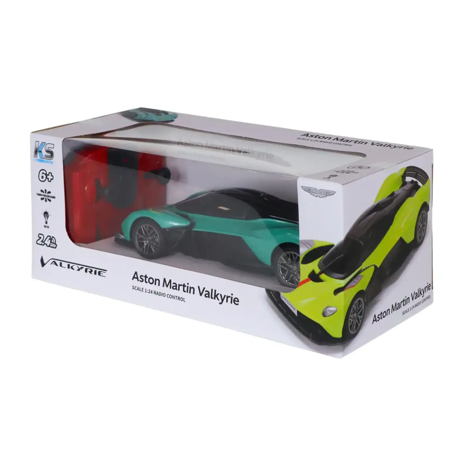 Автомобиль KS DRIVE на р/у - ASTON MARTIN VALKYRIE (1:24, 2.4 ГГц, шалфейный) (250GAVGS)