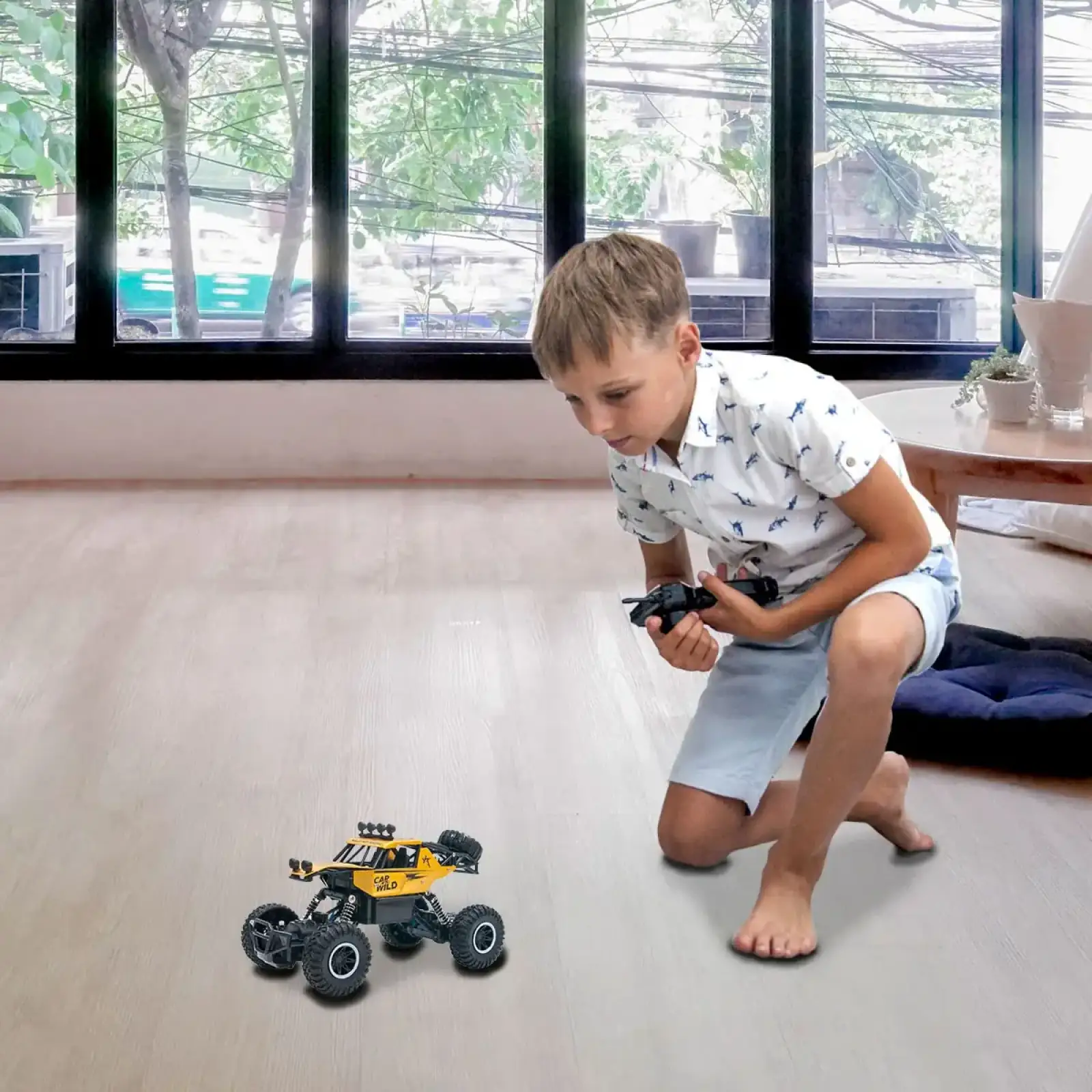 Автомобіль OFF-ROAD CRAWLER з р/к - CAR VS WILD (золотий, акум. 3,6V, метал. корпус, 1:20) Sulong Toys (SL-109AG)