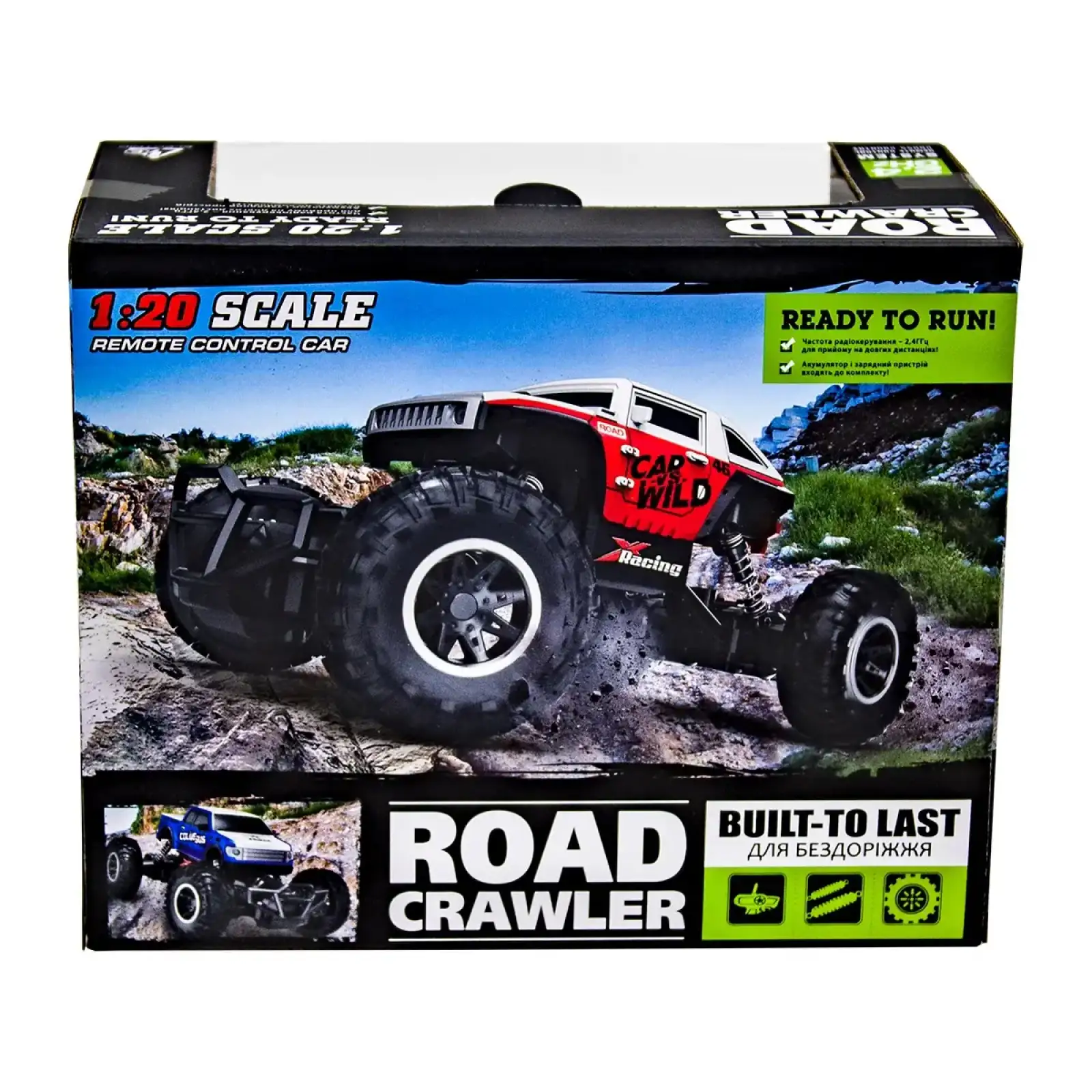 Автомобіль OFF-ROAD CRAWLER з р/к - CAR VS WILD (червоний, акум. 3,6V, метал. корпус, 1:20) Sulong Toys (SL-109AR)