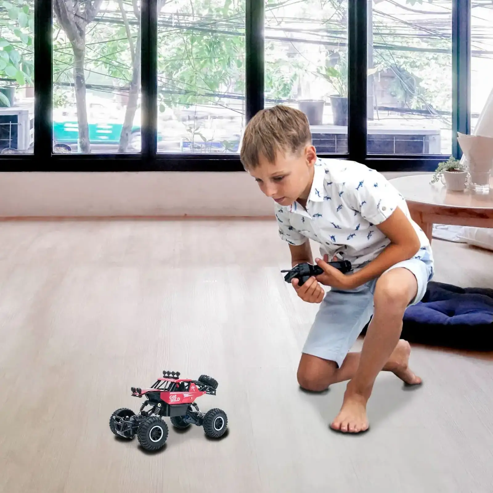 Автомобіль OFF-ROAD CRAWLER з р/к - CAR VS WILD (червоний, акум. 3,6V, метал. корпус, 1:20) Sulong Toys (SL-109AR)