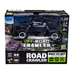 Автомобиль OFF-ROAD CRAWLER на р/у – ROCK SPORT (черный, аккум. 3,6V, метал. корпус, 1:20) Sulong Toys (SL-110AB)