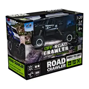 Автомобиль OFF-ROAD CRAWLER на р/у – ROCK SPORT (черный, аккум. 3,6V, метал. корпус, 1:20) Sulong Toys (SL-110AB)