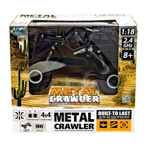 Автомобіль OFF-ROAD CRAWLER з р/к - TIGER (матовий чорний, акум. 4,8V, метал. корпус, 1: 18) Sulong Toys (SL-111RHMBl)