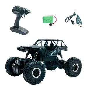 Автомобіль OFF-ROAD CRAWLER з р/к - TIGER (матовий чорний, акум. 4,8V, метал. корпус, 1: 18) Sulong Toys (SL-111RHMBl)