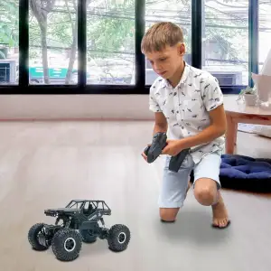 Автомобіль OFF-ROAD CRAWLER з р/к - TIGER (матовий чорний, акум. 4,8V, метал. корпус, 1: 18) Sulong Toys (SL-111RHMBl)
