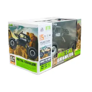 Автомобиль OFF-ROAD CRAWLER на р/у – WHERE THE TRAIL ENDS (матов.черн., аккум.7.2V, мет.корпус,1:14) Sulong Toys (SL-121RHMBl)