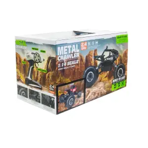 Автомобиль OFF-ROAD CRAWLER на р/у – WHERE THE TRAIL ENDS (матов.черн., аккум.7.2V, мет.корпус,1:14) Sulong Toys (SL-121RHMBl)