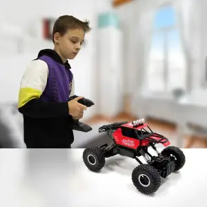 Автомобиль OFF-ROAD CRAWLER на р/у – WHERE THE TRAIL ENDS (красный, аккум.7.2V, металл. корпус,1:14) Sulong Toys (SL-121RHMR)