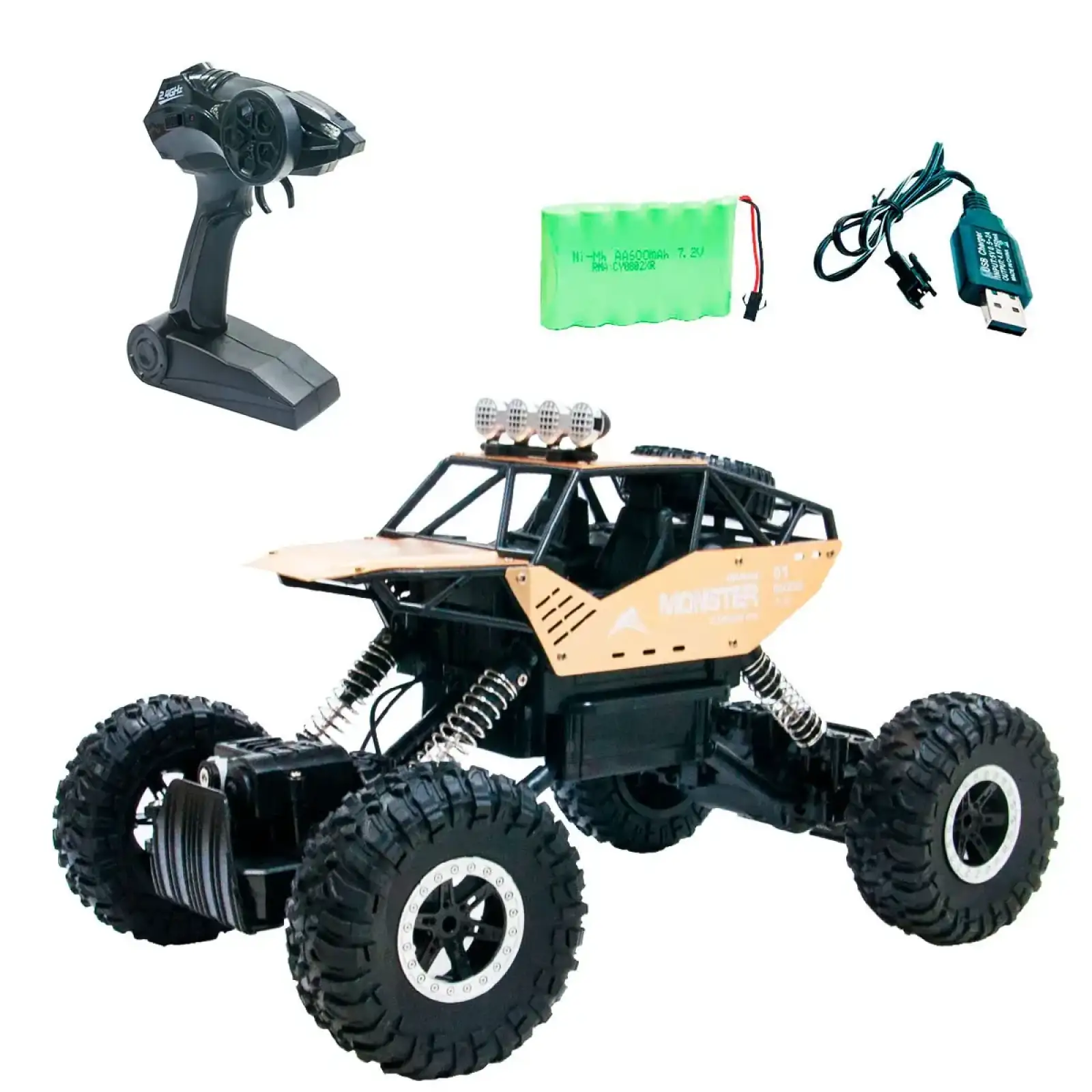 Автомобіль OFF-ROAD CRAWLER з р/к - FORCE (золотий, акум. 7.2V, метал. корпус, 1:14) Sulong Toys (SL-122RHG)