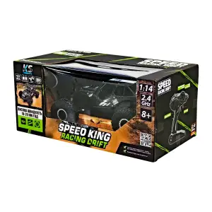 Автомобіль OFF-ROAD CRAWLER з р/к - SPEED KING (чорний металік, метал. корпус, акум. 6V, 1:14) Sulong Toys (SL-153RHMBl)