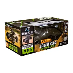 Автомобіль OFF-ROAD CRAWLER з р/к - SPEED KING (чорний металік, метал. корпус, акум. 6V, 1:14) Sulong Toys (SL-153RHMBl)