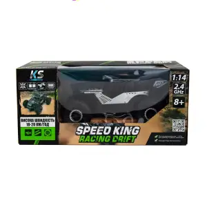 Автомобіль OFF-ROAD CRAWLER з р/к - SPEED KING (сірий, метал. корпус, акум. 6V, 1:14) Sulong Toys (SL-153RHMGR)