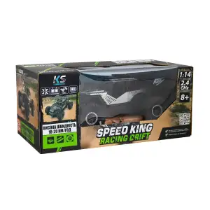 Автомобіль OFF-ROAD CRAWLER з р/к - SPEED KING (сірий, метал. корпус, акум. 6V, 1:14) Sulong Toys (SL-153RHMGR)