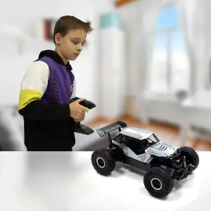 Автомобіль OFF-ROAD CRAWLER з р/к - SPEED KING (сірий, метал. корпус, акум. 6V, 1:14) Sulong Toys (SL-153RHMGR)
