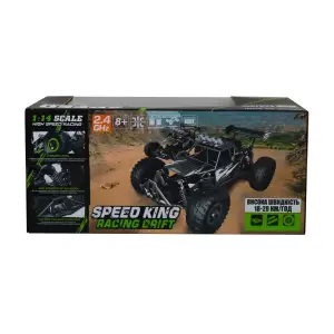 Автомобіль OFF-ROAD CRAWLER з р/к - RACE (матовий чорний, метал. корпус, акум.6V, 1:14) Sulong Toys (SL-309RHMBl)