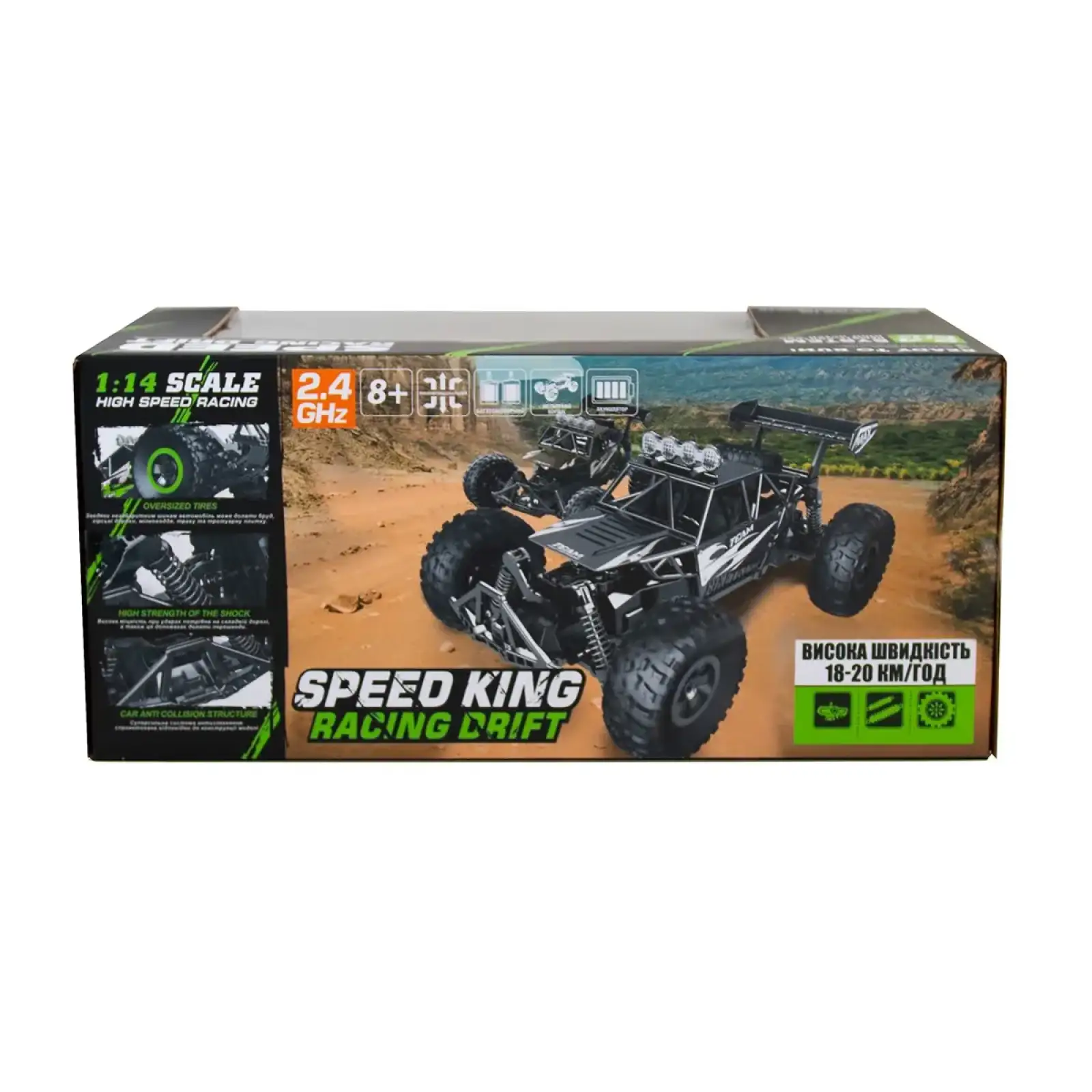 Автомобіль OFF-ROAD CRAWLER з р/к - RACE (матовий червоний, метал. корпус, акум.6V, 1:14) Sulong Toys (SL-309RHMR)