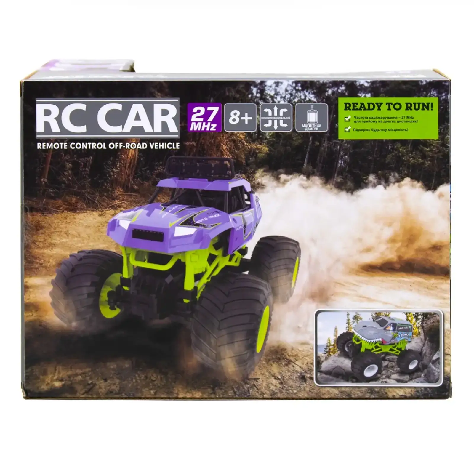 Автомобіль BIGFOOT OFF-ROAD з р/к – VIOLET (1:16, 27 МГц (MHz)) Sulong Toys (SL-358RHV)
