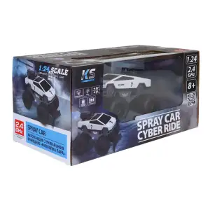 Автомобиль SPRAY CAR на р/у – CYBER RIDE (белый, 1:24, 2.4 ГГц, аккум. 3,7 V, выхлопной пар) KS Drive (SL-6076RH)
