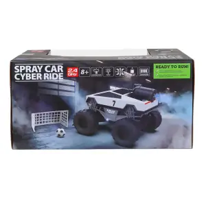 Автомобиль SPRAY CAR на р/у – CYBER RIDE (белый, 1:24, 2.4 ГГц, аккум. 3,7 V, выхлопной пар) KS Drive (SL-6076RH)