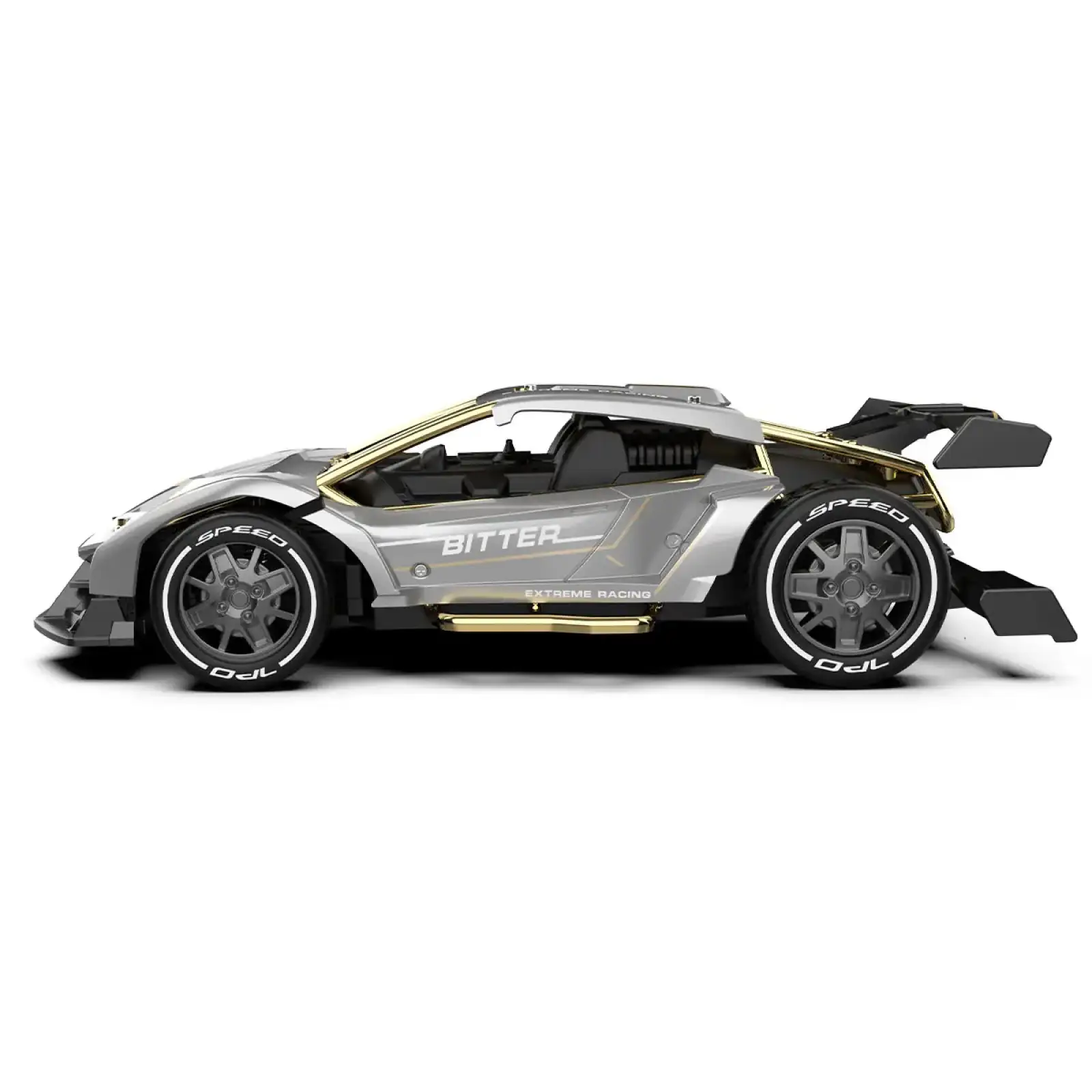 Автомобиль KS DRIVE на р/у - EXTREME RACING (металл. корпус, аккум. 3.7V, 2,4 ГГц, серебристый) (SL-8212ARHS)