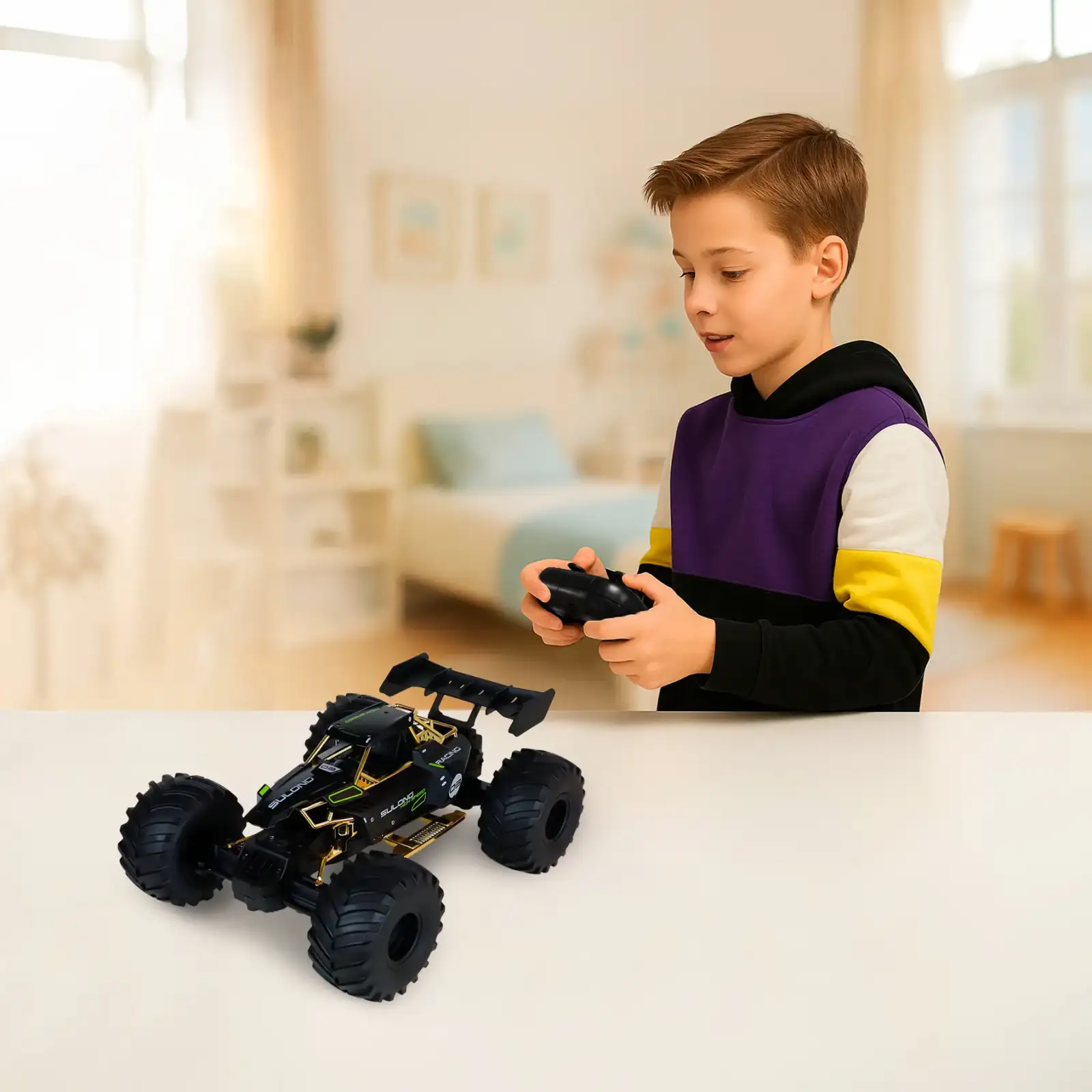 Автомобіль OFF-ROAD на р/к – HIGH SPEED (чорний, метал. корпус, 1:14, 2.4 ГГц, акум. 3,7 V) KS Drive (SL-8399ARH)