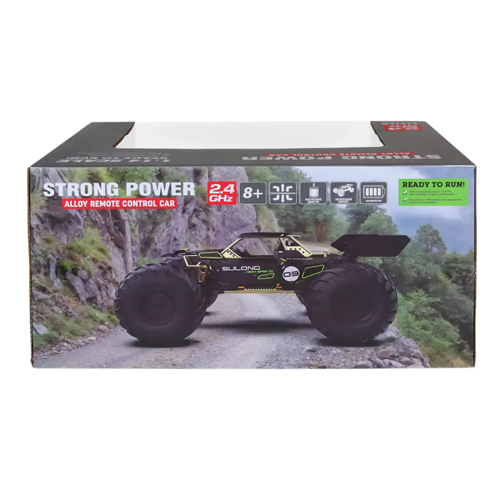 Автомобіль OFF-ROAD на р/к – HIGH SPEED (чорний, метал. корпус, 1:14, 2.4 ГГц, акум. 3,7 V) KS Drive (SL-8399ARH)