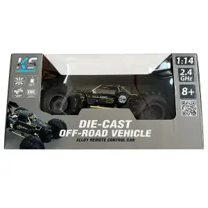 Автомобіль OFF-ROAD на р/к – HIGH SPEED (чорний, метал. корпус, 1:14, 2.4 ГГц, акум. 3,7 V) KS Drive (SL-8399ARH)