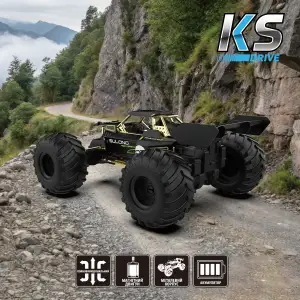 Автомобіль OFF-ROAD на р/к – HIGH SPEED (чорний, метал. корпус, 1:14, 2.4 ГГц, акум. 3,7 V) KS Drive (SL-8399ARH)