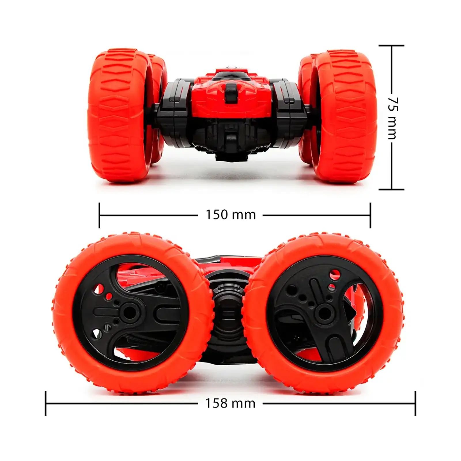 Автомобиль KS DRIVE на р/у - ТРЮКОВЫЙ (2.4Ghz, красно-черный) (STURBWB)