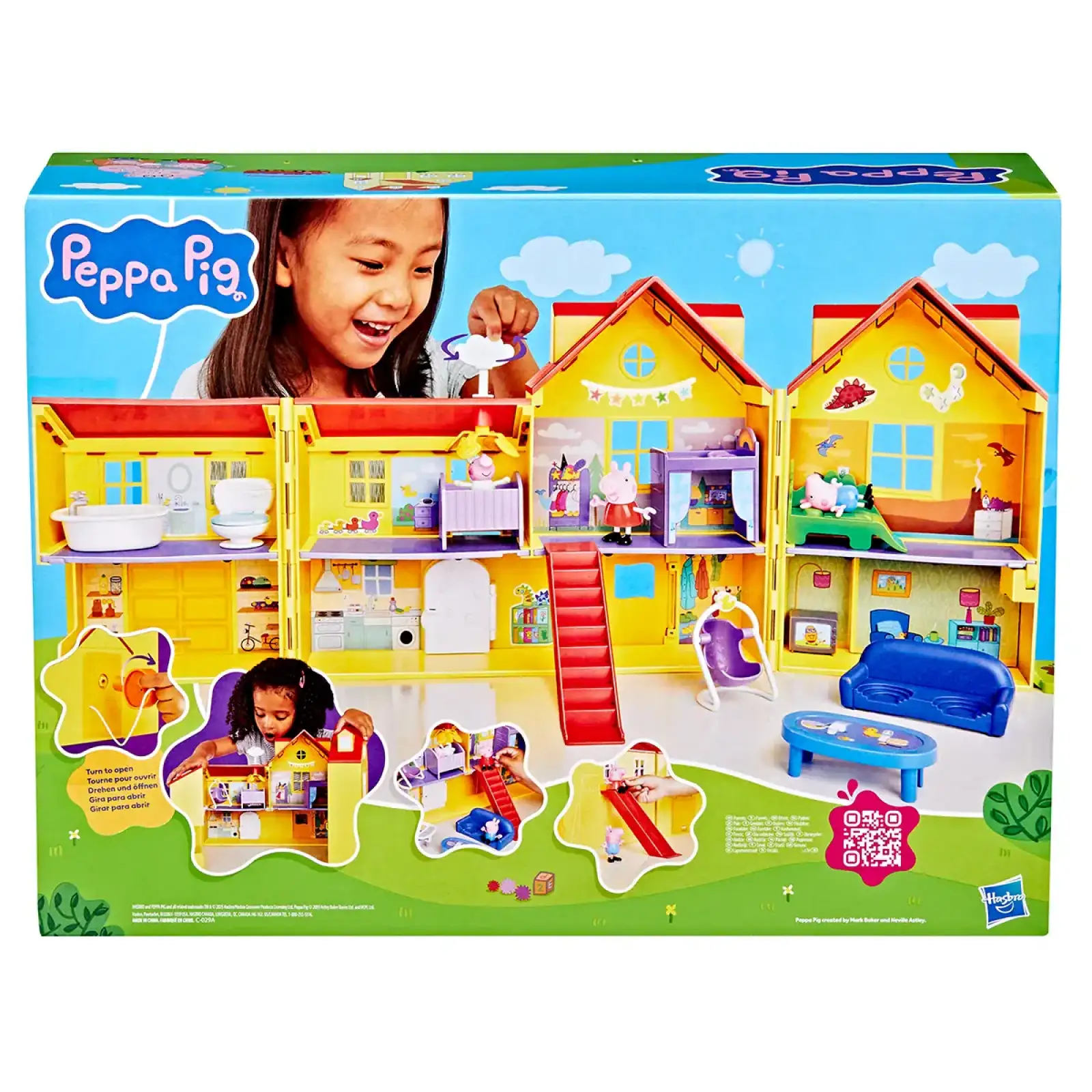Игровой набор PEPPA FIGURINES – БОЛЬШОЙ СЕМЕЙНЫЙ ДОМ ПЕППЫ Peppa Pig (G0508)
