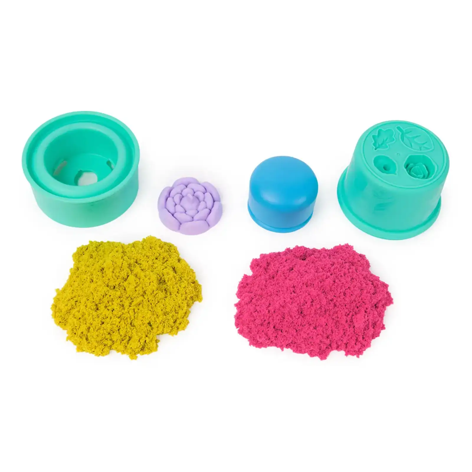 Набір піску для творчості - KINETIC SAND КАЗКОВІ КВІТИ (2 кольори, 227 g, аксес.) (71677)