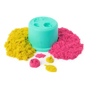 Набір піску для творчості - KINETIC SAND КАЗКОВІ КВІТИ (2 кольори, 227 g, аксес.) (71677)