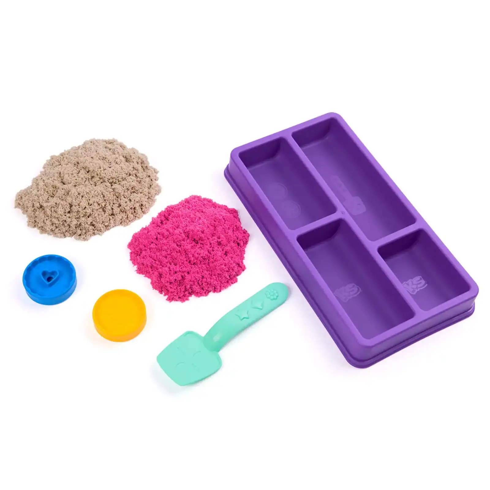 Набор песка для творчества - KINETIC SAND ЦВЕТНОЕ ПЕЧЕНЬЕ (2 цвета, 227 g, акссес.) (71678)