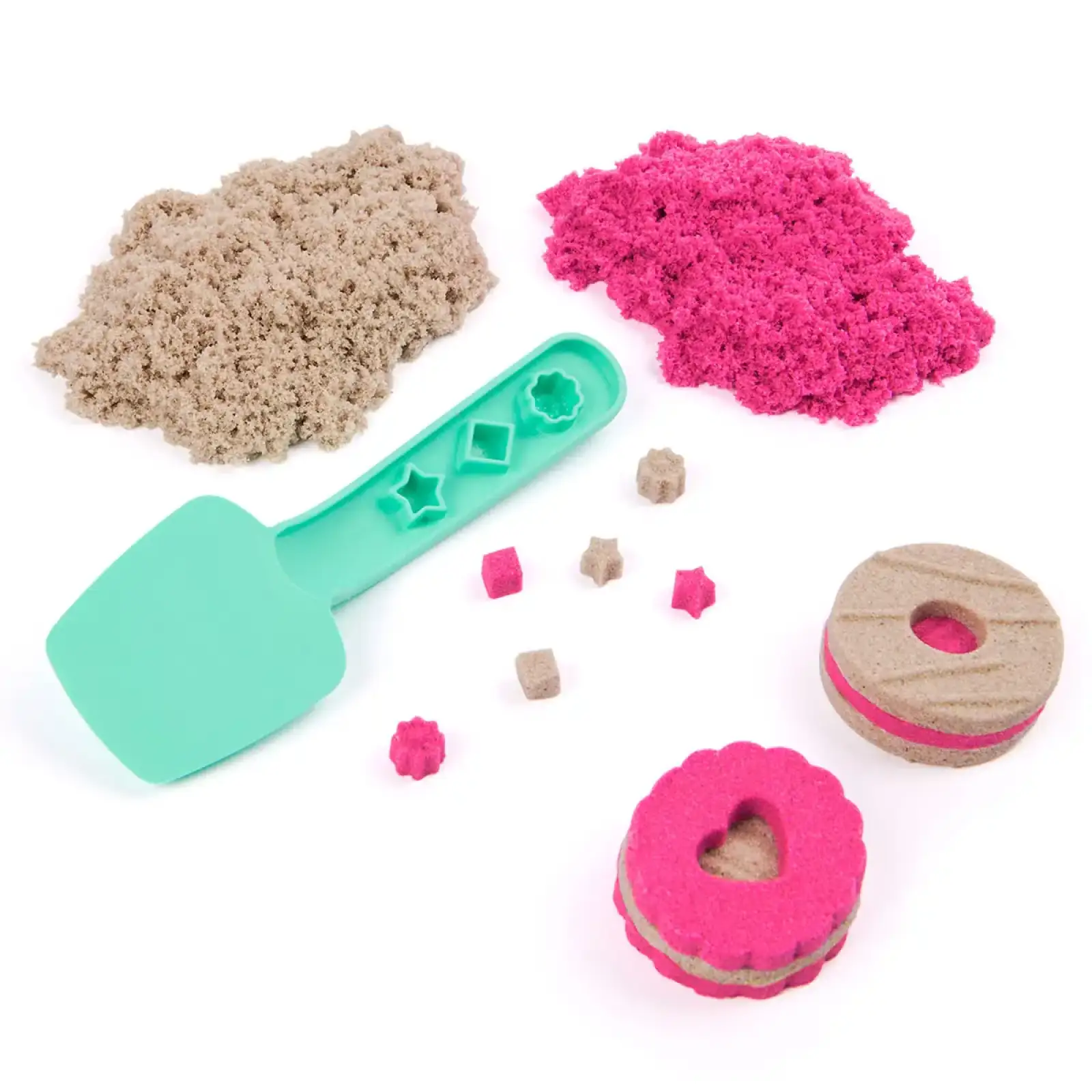 Набор песка для творчества - KINETIC SAND ЦВЕТНОЕ ПЕЧЕНЬЕ (2 цвета, 227 g, акссес.) (71678)