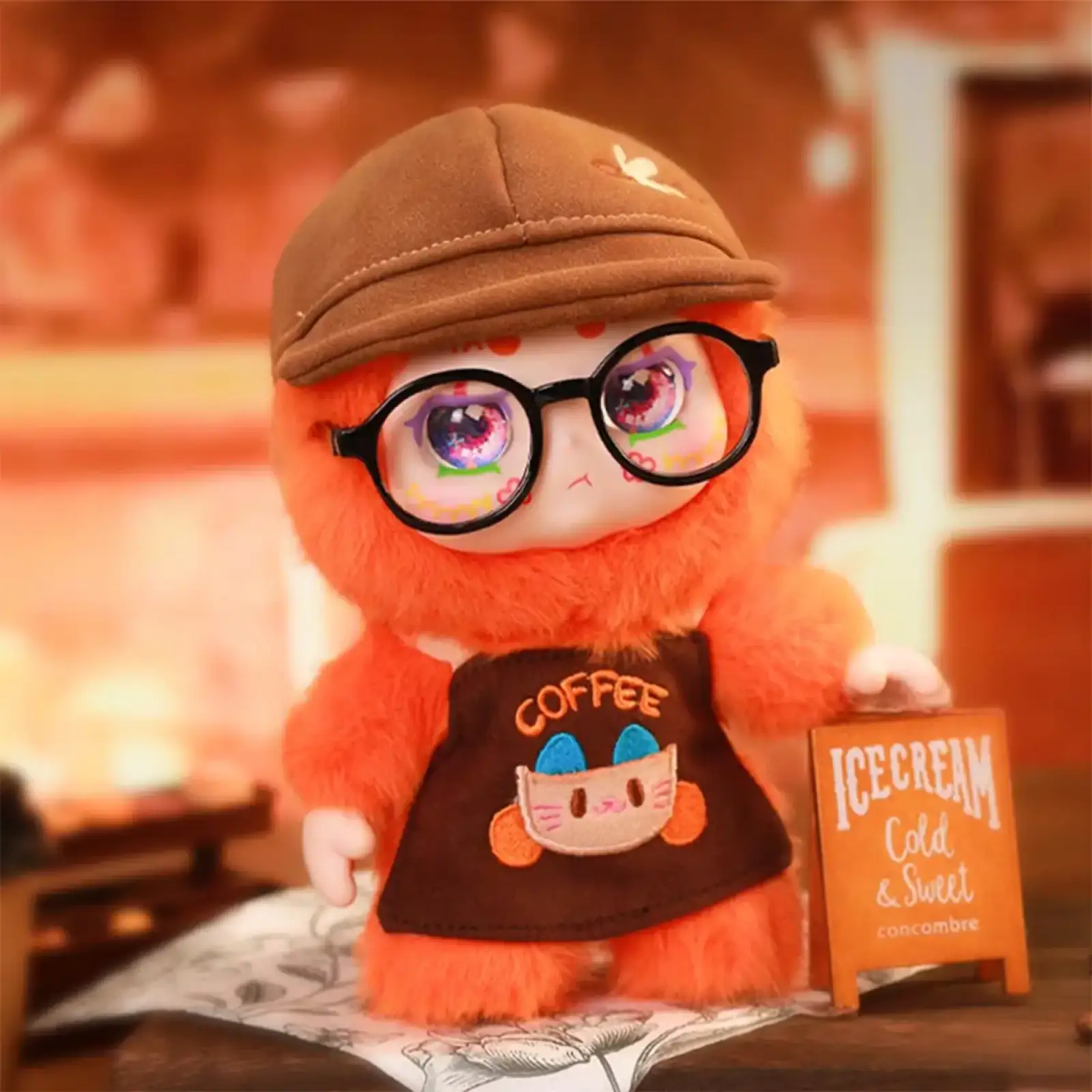 Коллекционная мягкая игрушка с кольцом POP TOP Kimmon - КАВАЙНАЯ КОФЕЙНЯ (в дисп., в асс.) (556023)