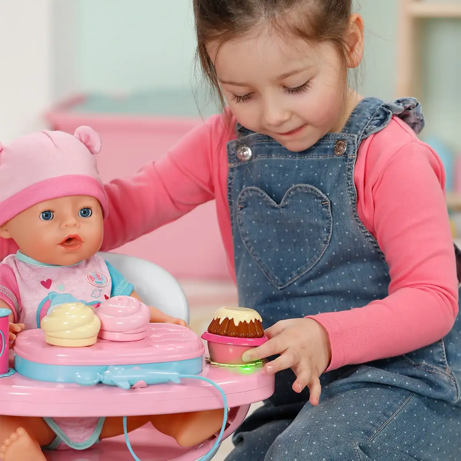 Інтерактивний столик для годування ляльки BABY BORN – ЧАС ОБІДУ (світло, звук) (837009)