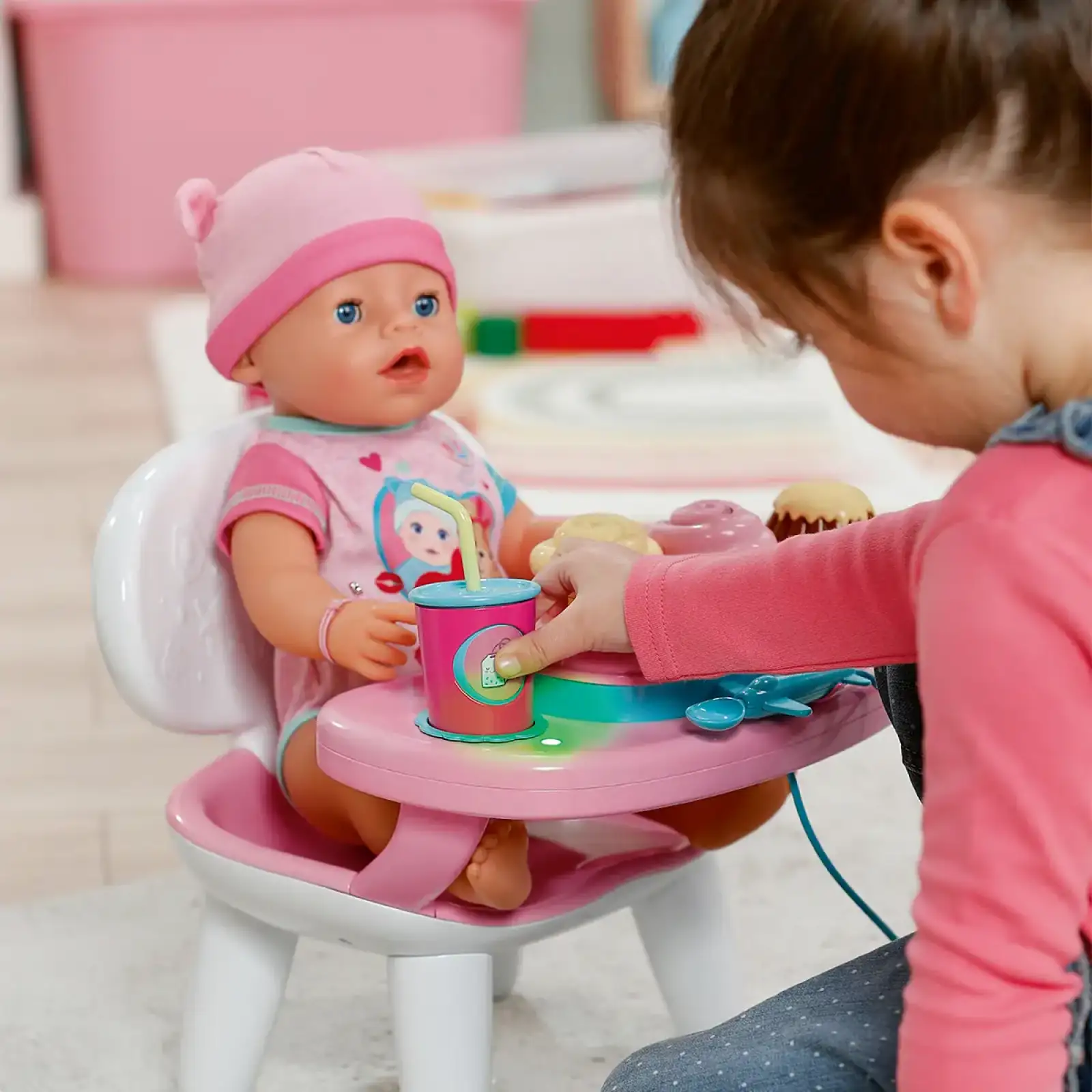Інтерактивний столик для годування ляльки BABY BORN – ЧАС ОБІДУ (світло, звук) (837009)