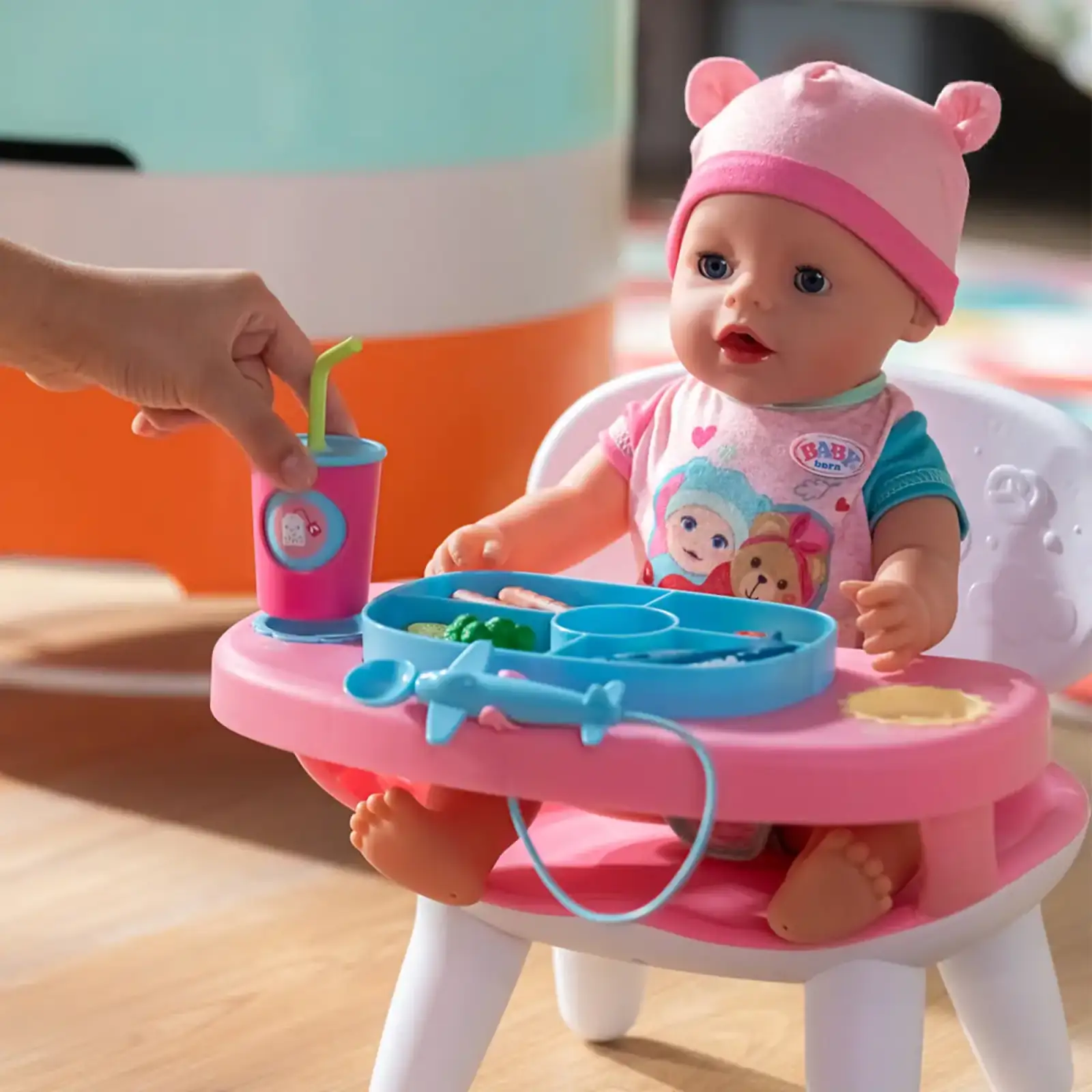 Інтерактивний столик для годування ляльки BABY BORN S2 – ЧАС ОБІДУ (світло, звук) (840634)