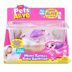 Інтерактивний ігровий набір PETS ALIVE серії "Mama & Baby Surprise" S1 – МАМА ЧЕРЕПАХА З СЮРПРИЗОМ Pets & Robo Alive (9560)